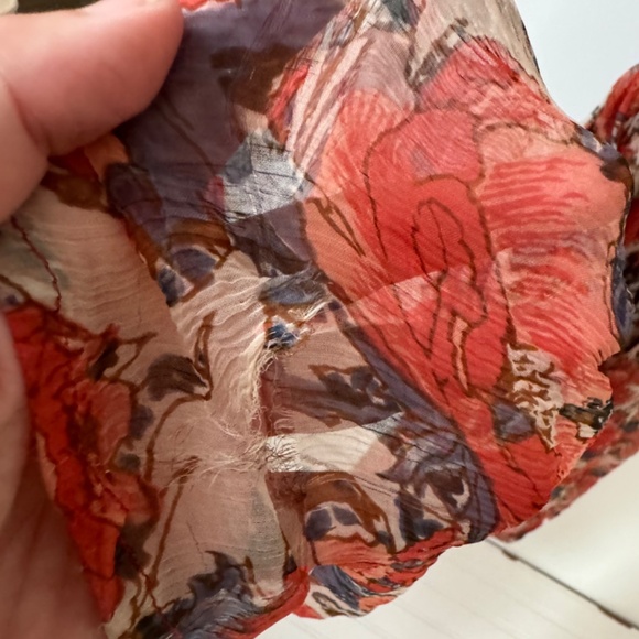 Mes Demoiselles Paris Cetina Maxi Floral Boho Chiffon Dress 42 Large - Picture 10 of 13